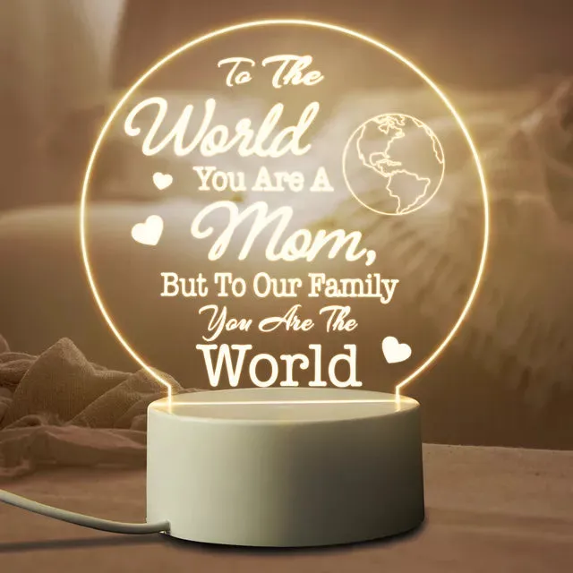 Mother's Day 3D Illusion Night Light