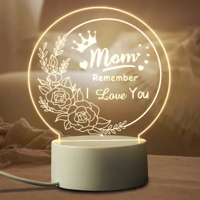 Mother's Day 3D Illusion Night Light