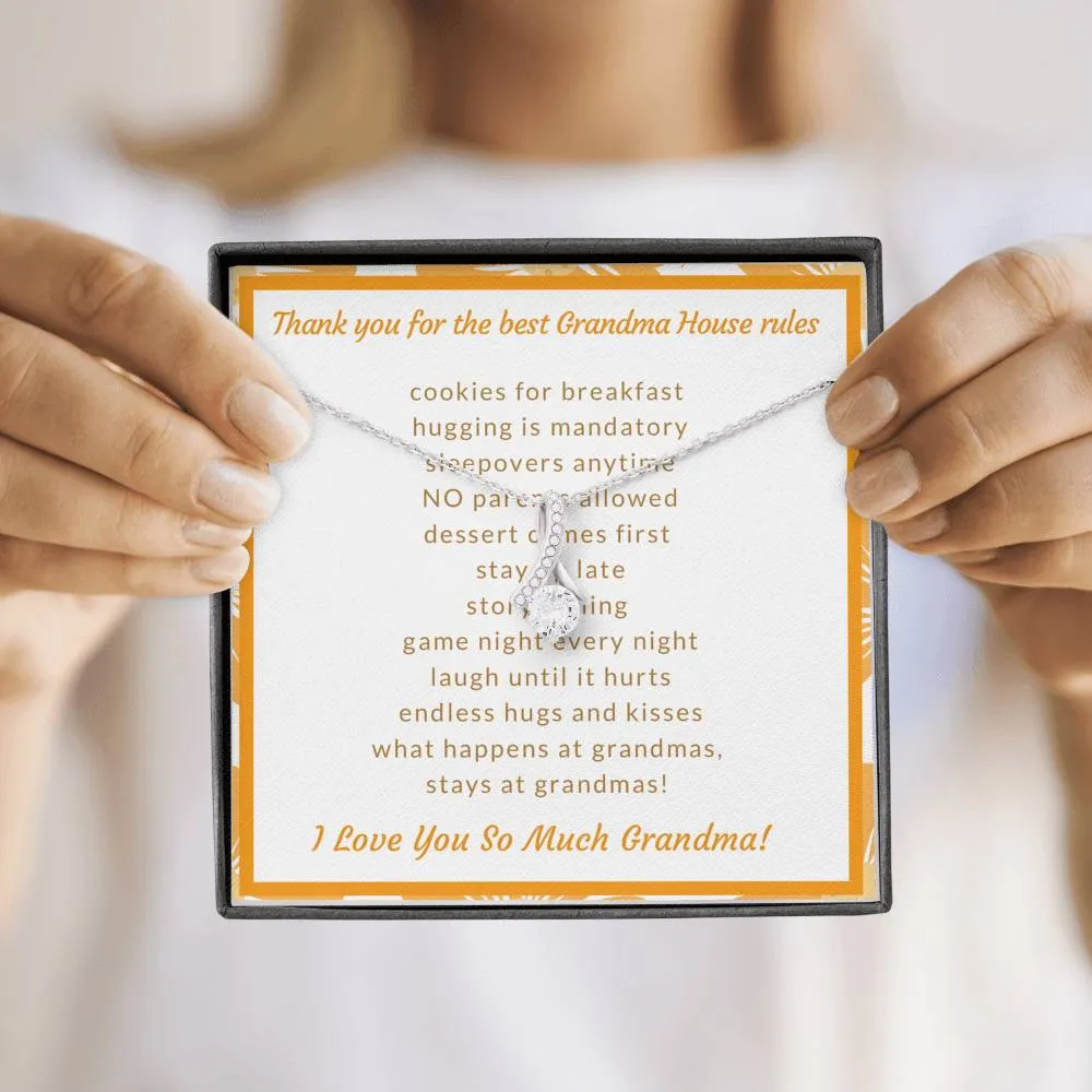 My Grandma Has The Best House Rules-Alluring Beauty Solitaire Necklace