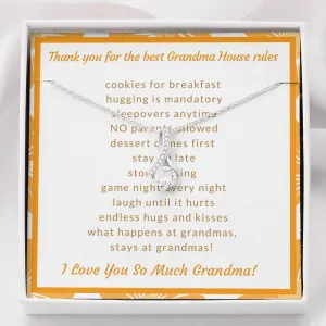 My Grandma Has The Best House Rules-Alluring Beauty Solitaire Necklace