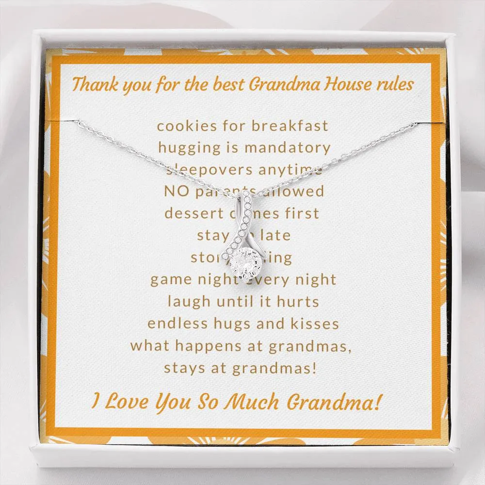 My Grandma Has The Best House Rules-Alluring Beauty Solitaire Necklace