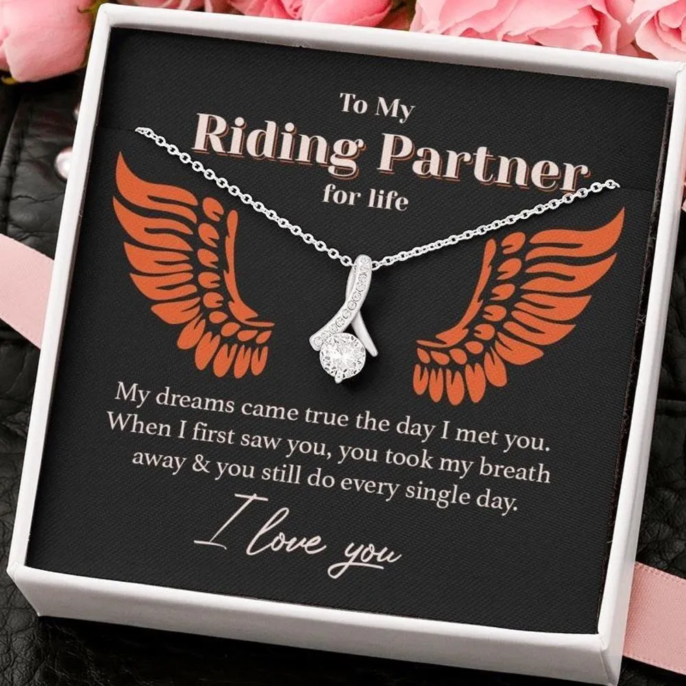 My Riding Partner for Life Eternity Necklace