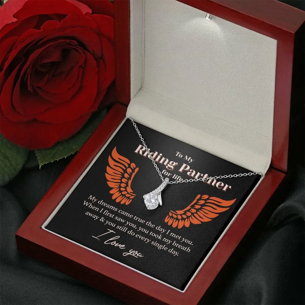 My Riding Partner for Life Eternity Necklace