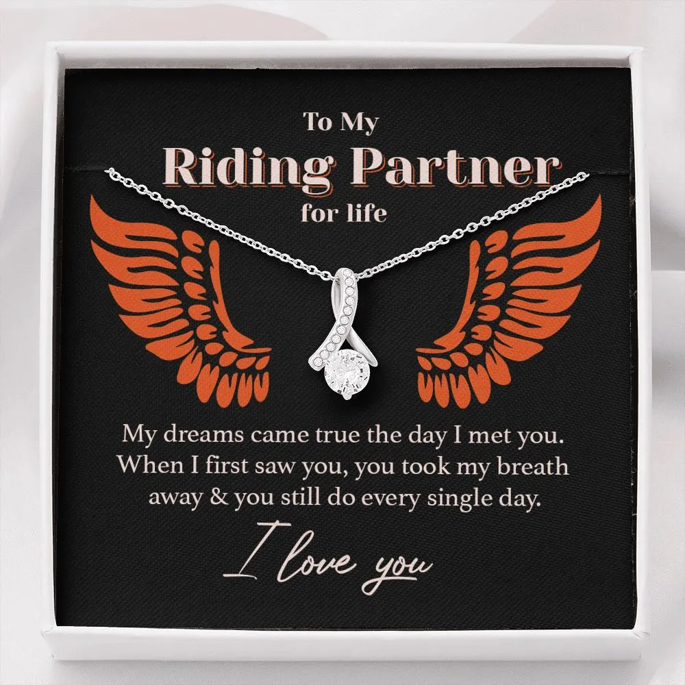 My Riding Partner for Life Eternity Necklace