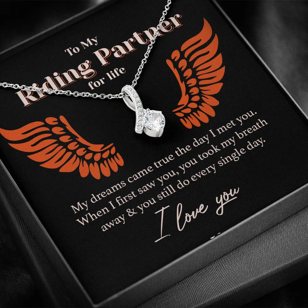 My Riding Partner for Life Eternity Necklace