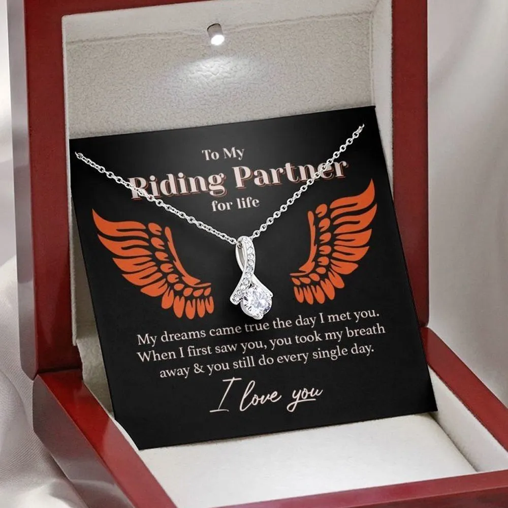 My Riding Partner for Life Eternity Necklace