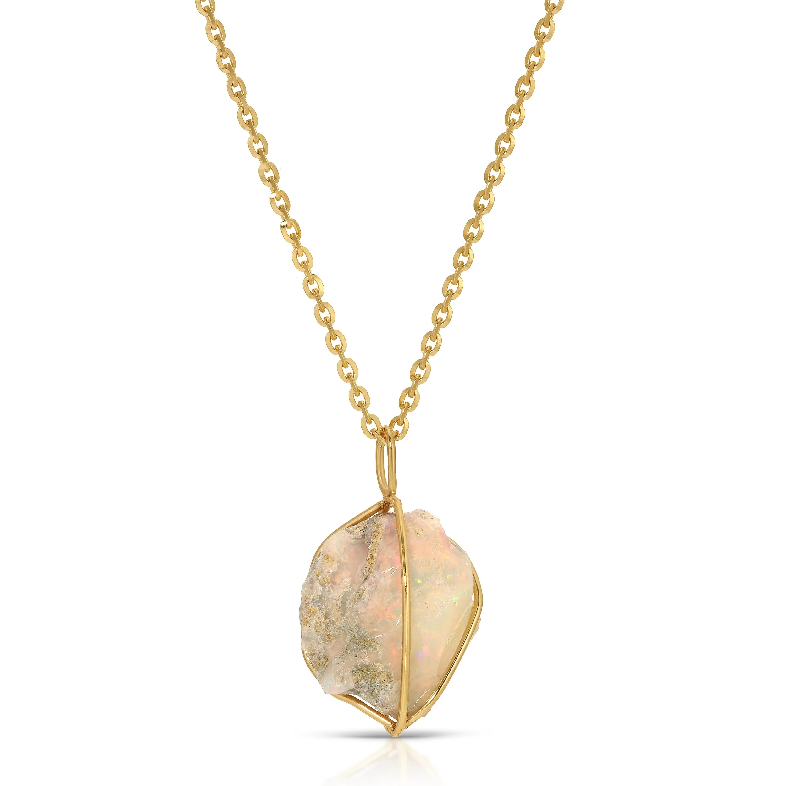 Nebula - One of a Kind Raw Opal Necklace
