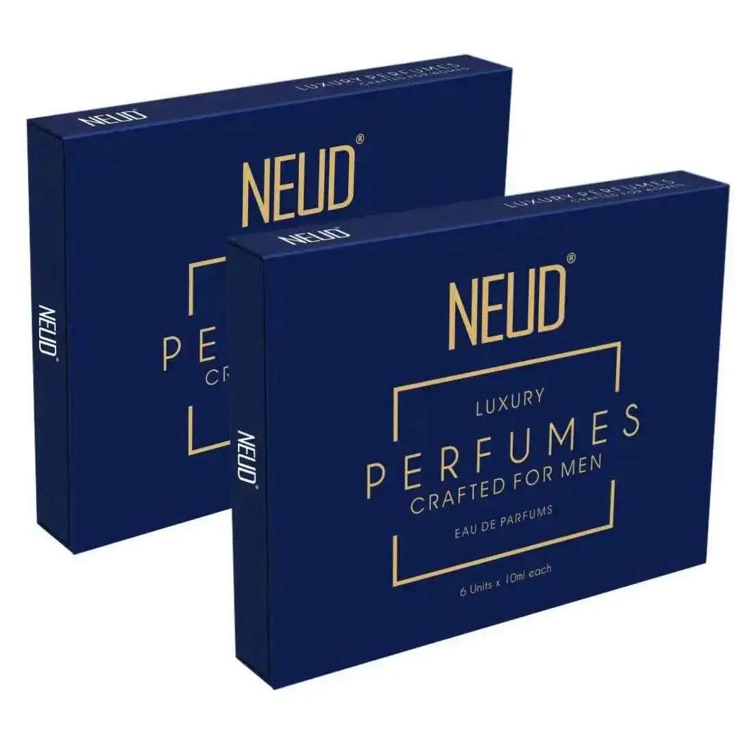 NEUD Luxury Pocket Perfumes for Men Long Lasting EDP - 6 Vials x 10ml Each