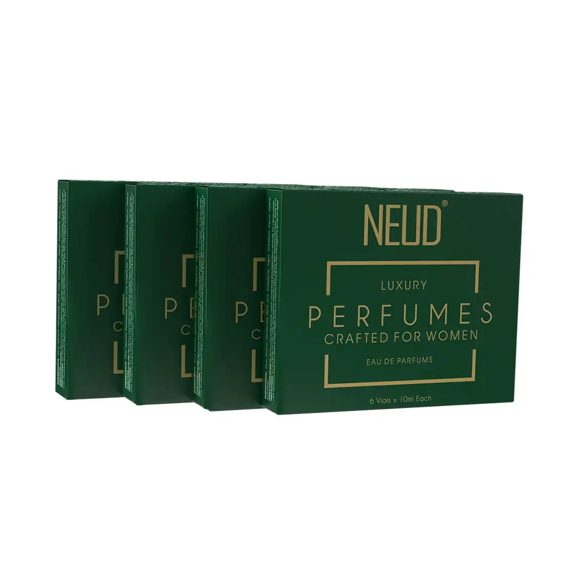 NEUD Luxury Pocket Perfumes for Women Long Lasting EDP - 6 Vials x 10ml Each