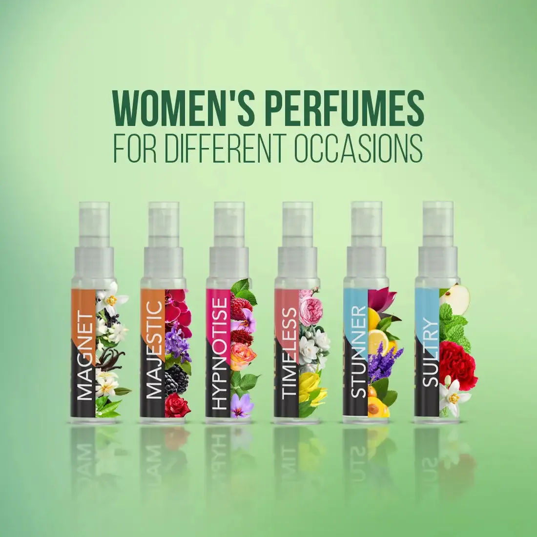 NEUD Luxury Pocket Perfumes for Women Long Lasting EDP - 6 Vials x 10ml Each