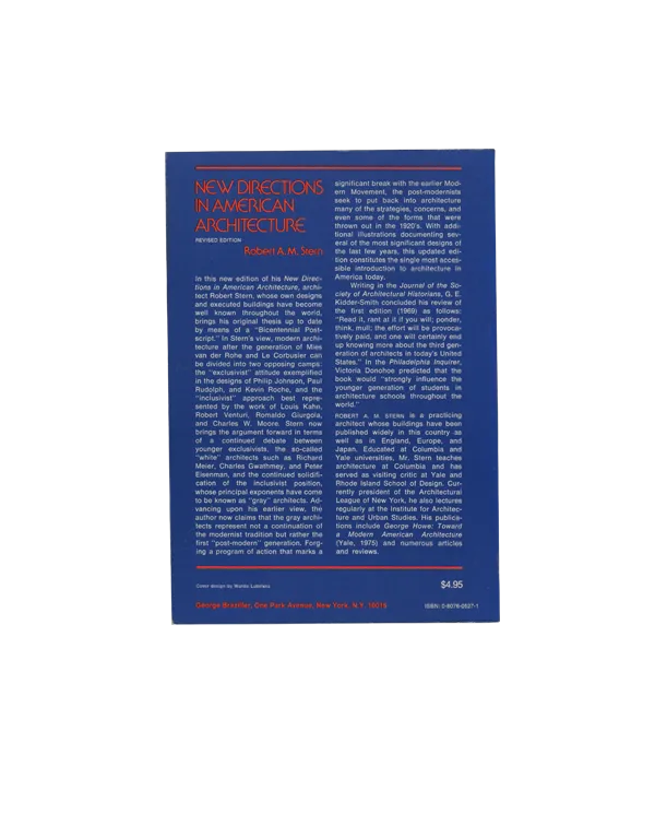 New Directions in American Architecture - Robert A.M. Stern