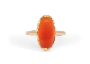 Oblong Carnelian Rock Candy Ring