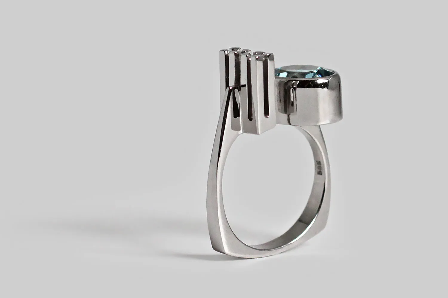 Ole Lynggaard Aquamarine & Diamond Ring
