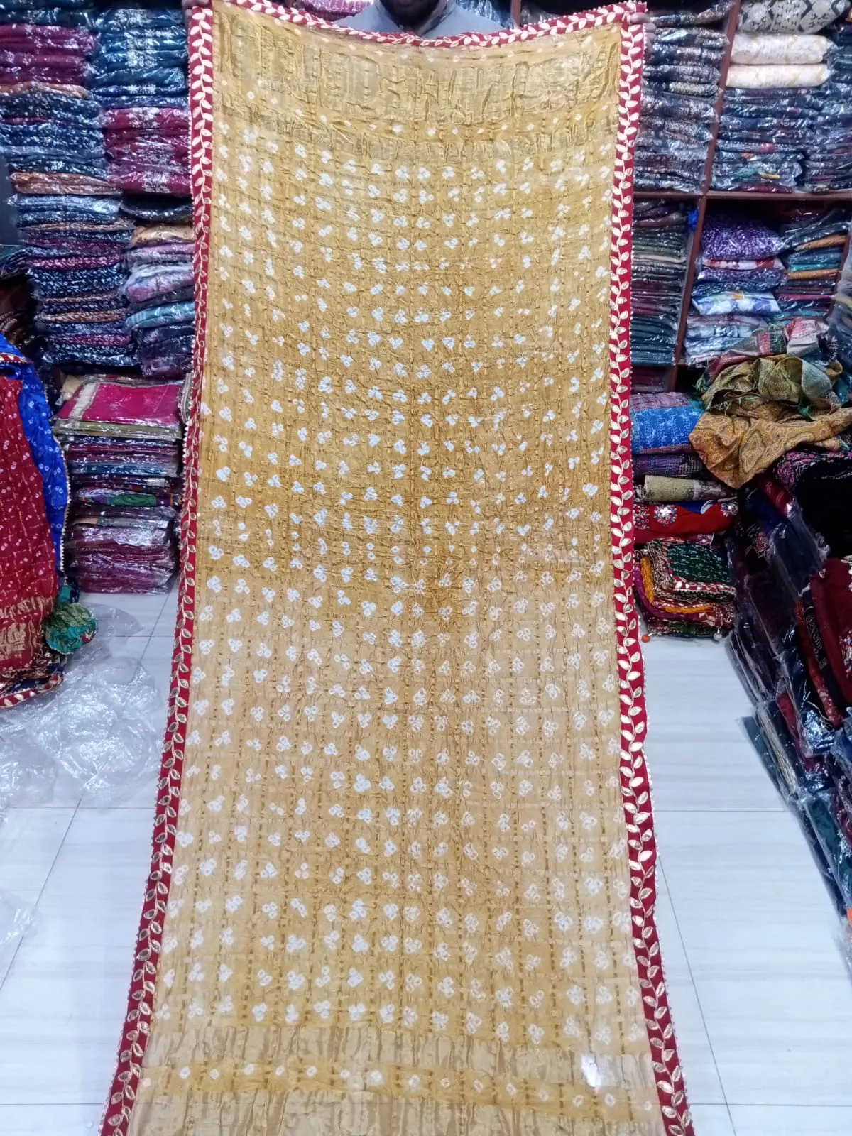 Olive Atelier- Banarsi Silk Chundri Dupatta