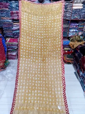 Olive Atelier- Banarsi Silk Chundri Dupatta