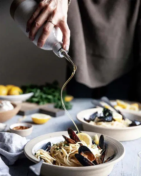 Olive Oil Bottle, Hand-crafted