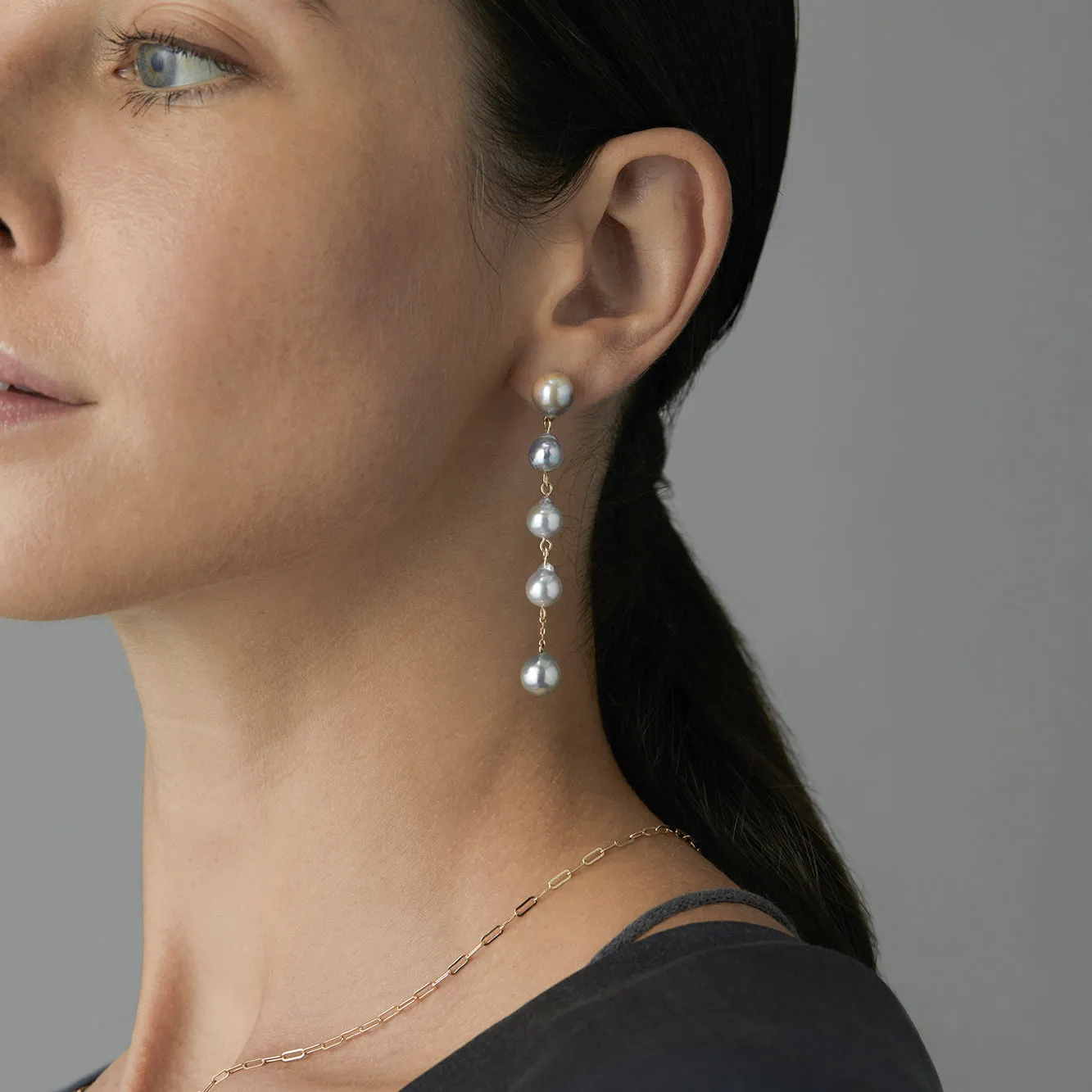 One-of-a-Kind Akoya Pearl Drop Earrings | APE2-OOAK