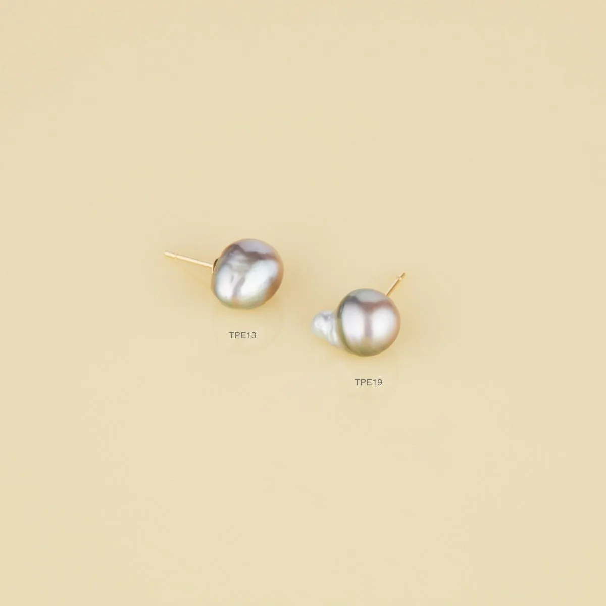 One-of-a-Kind Tahitian Pearl Studs | TPE-OOAK