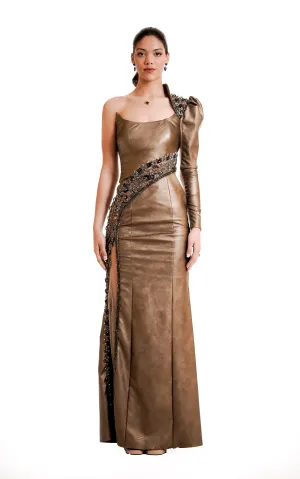 Opulent Asymmetry Dress