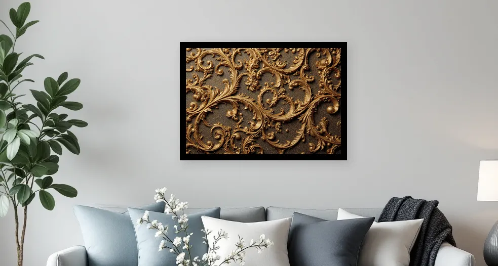 Opulent Baroque Dreamscape Wall Art Poster
