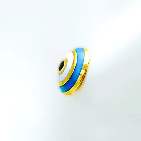 Opulent Beautiful Evil Eye 21k Gold Earrings