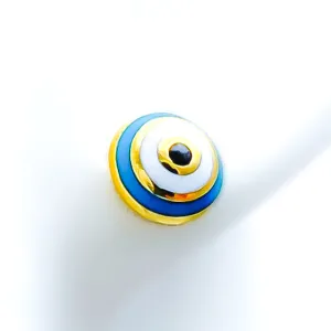 Opulent Beautiful Evil Eye 21k Gold Earrings