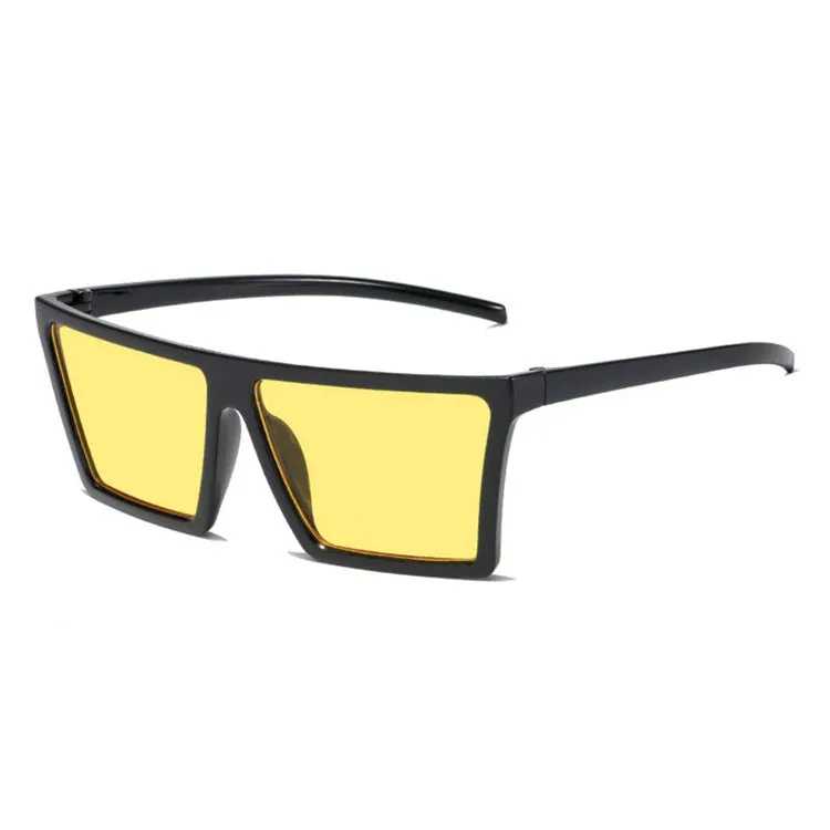 Oversized Square Shaped Full Rim Plastic Frame