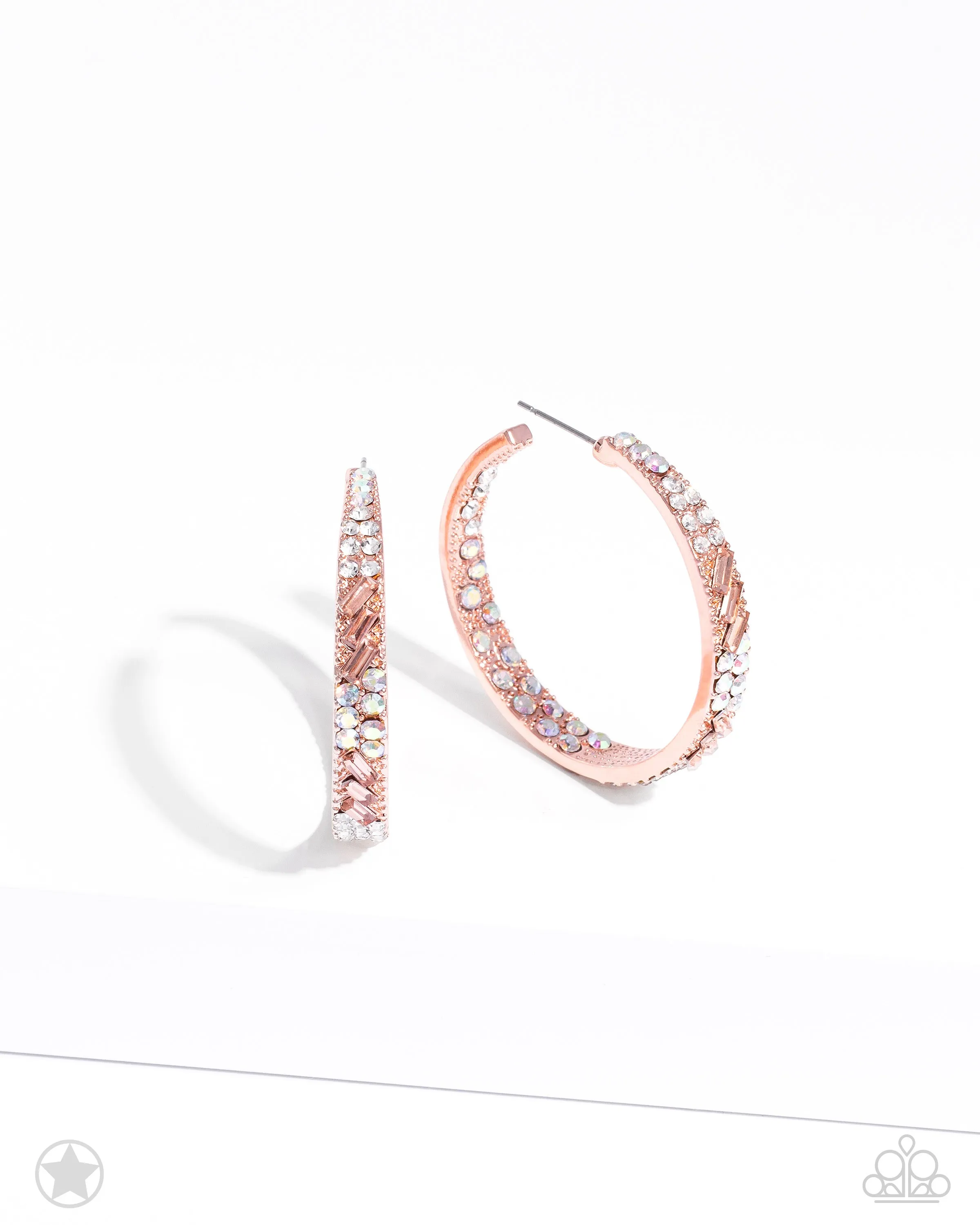 Paparazzi Glitzy by Association - Copper Hoop Earrings