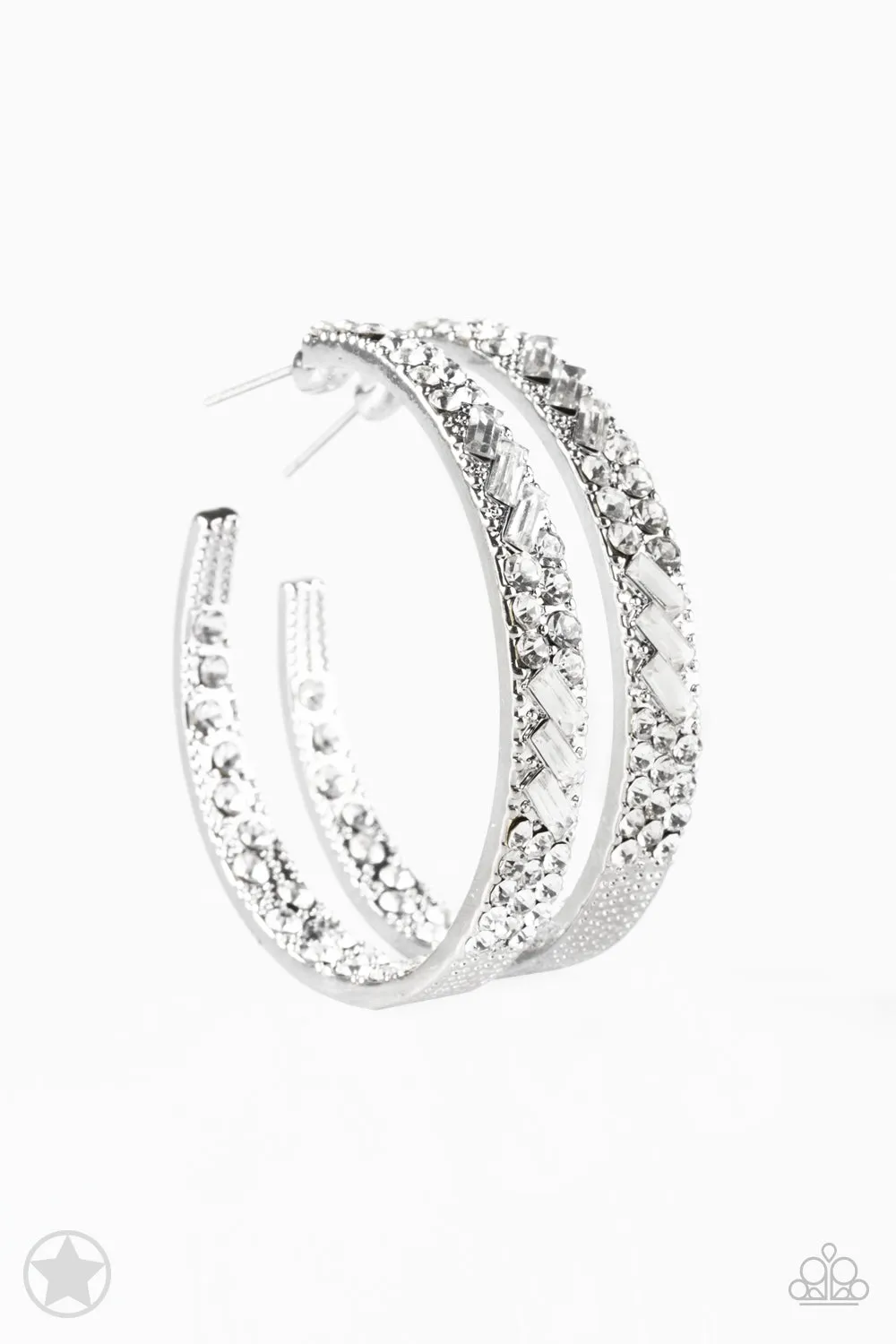Paparazzi GLITZY By Association Earrings Silver