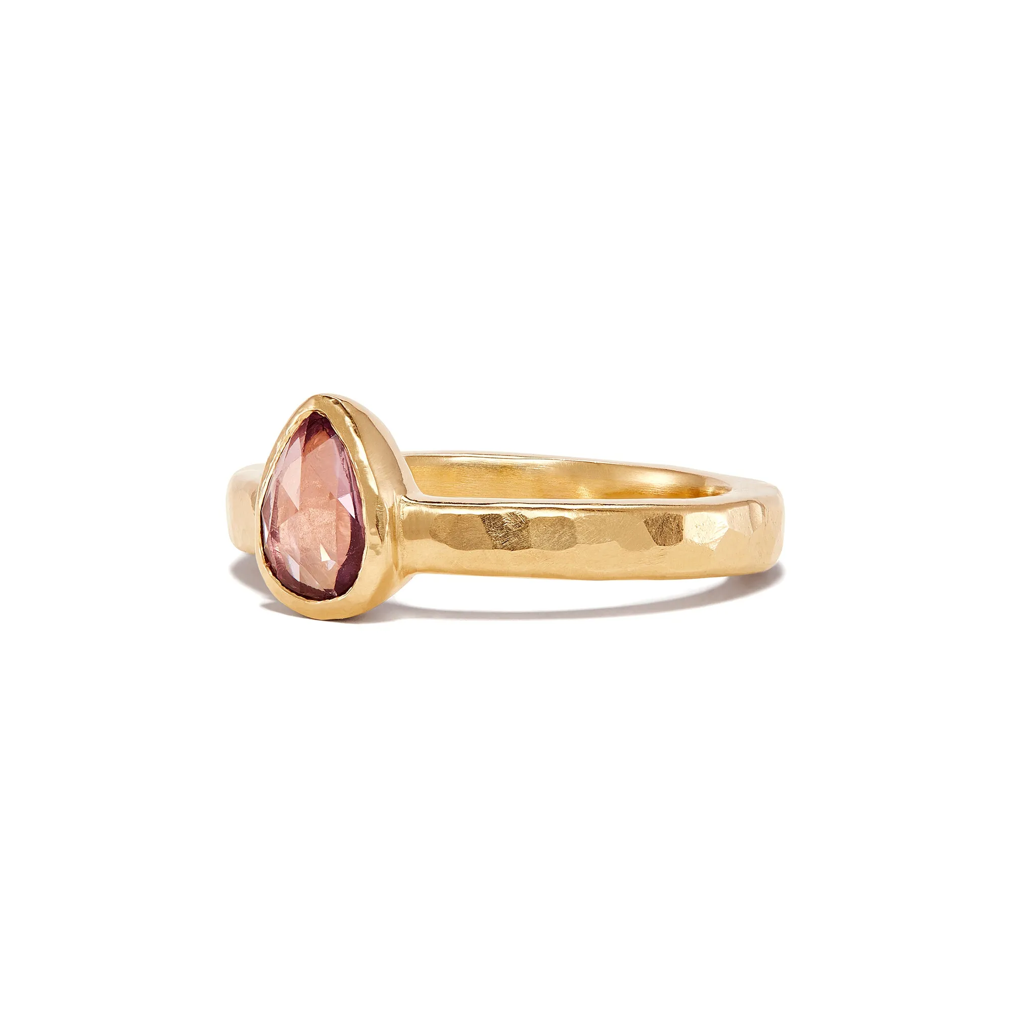 Pear Pink Sapphire Ring