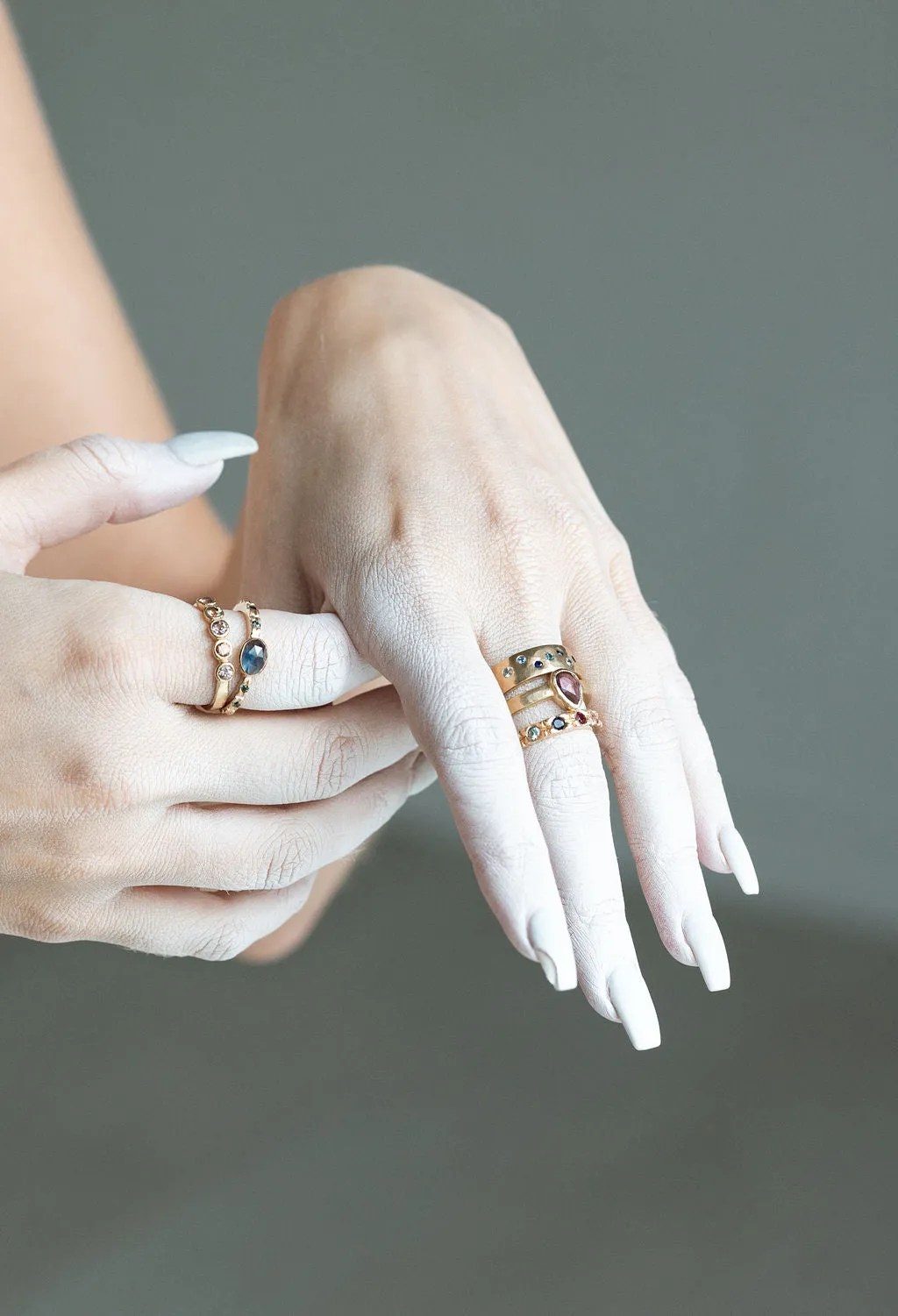 Pear Pink Sapphire Ring