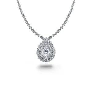Pear Shaped Diamond Necklace