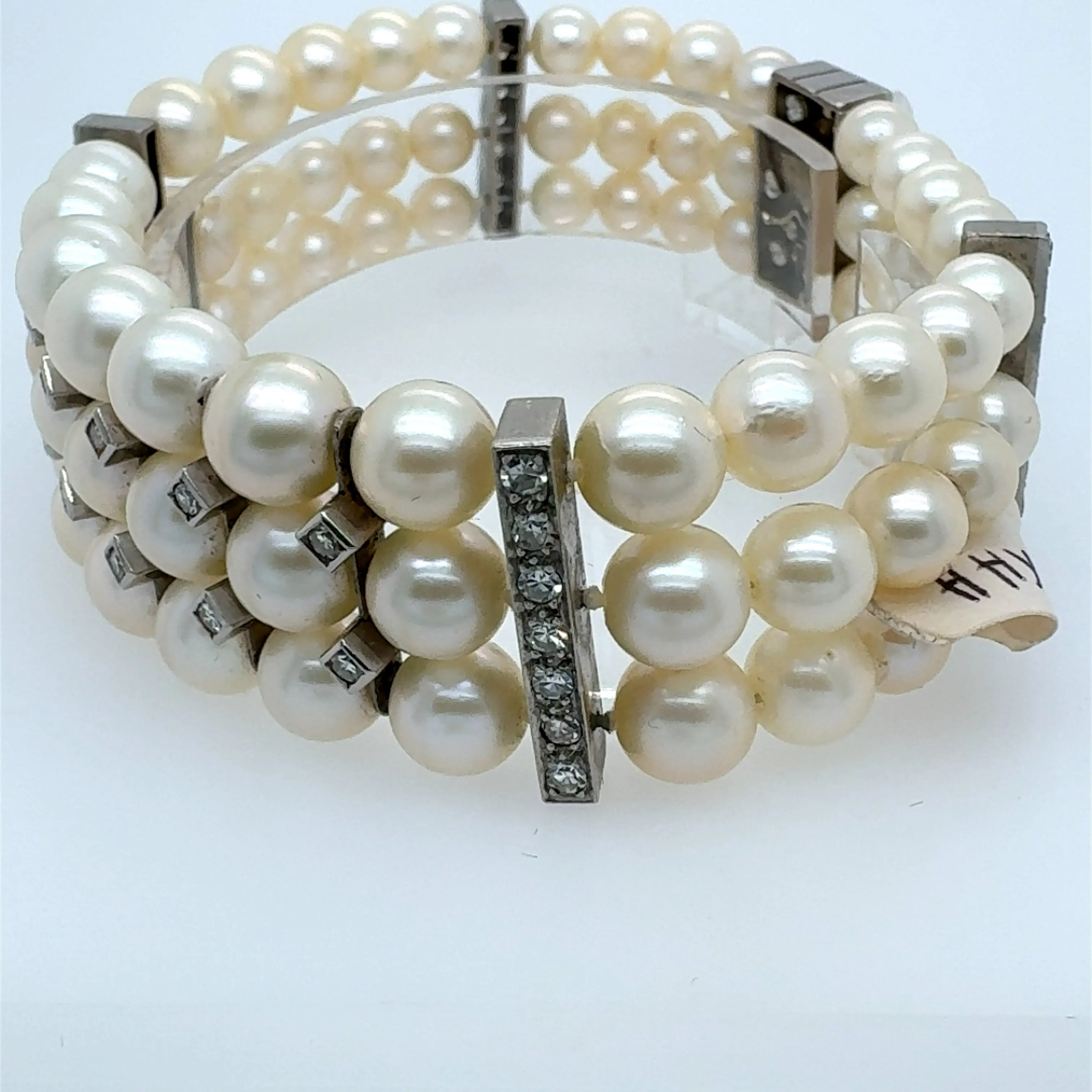 Pearl and Diamond Bracelet