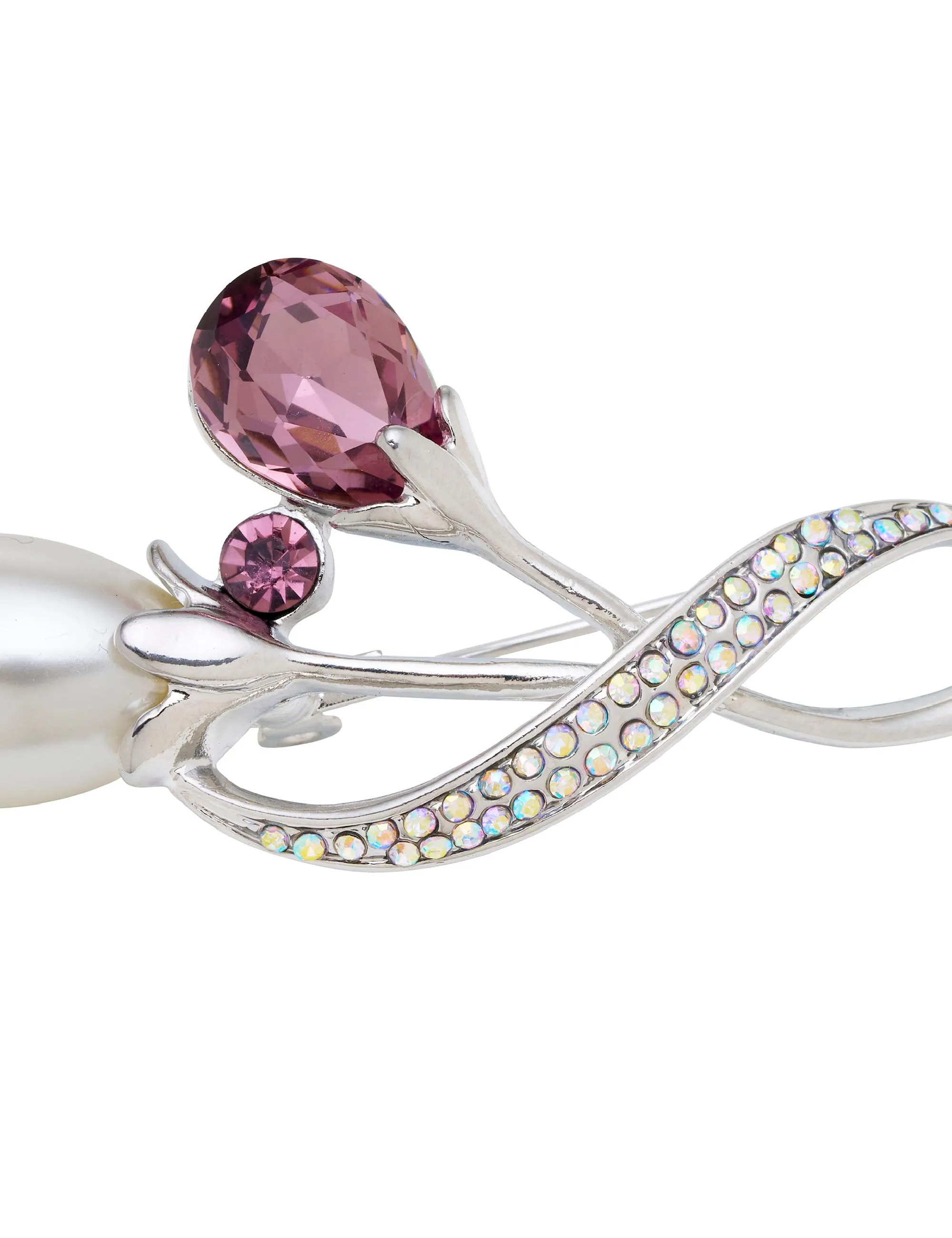 PEARL AND JEWEL TULIP BROOCH