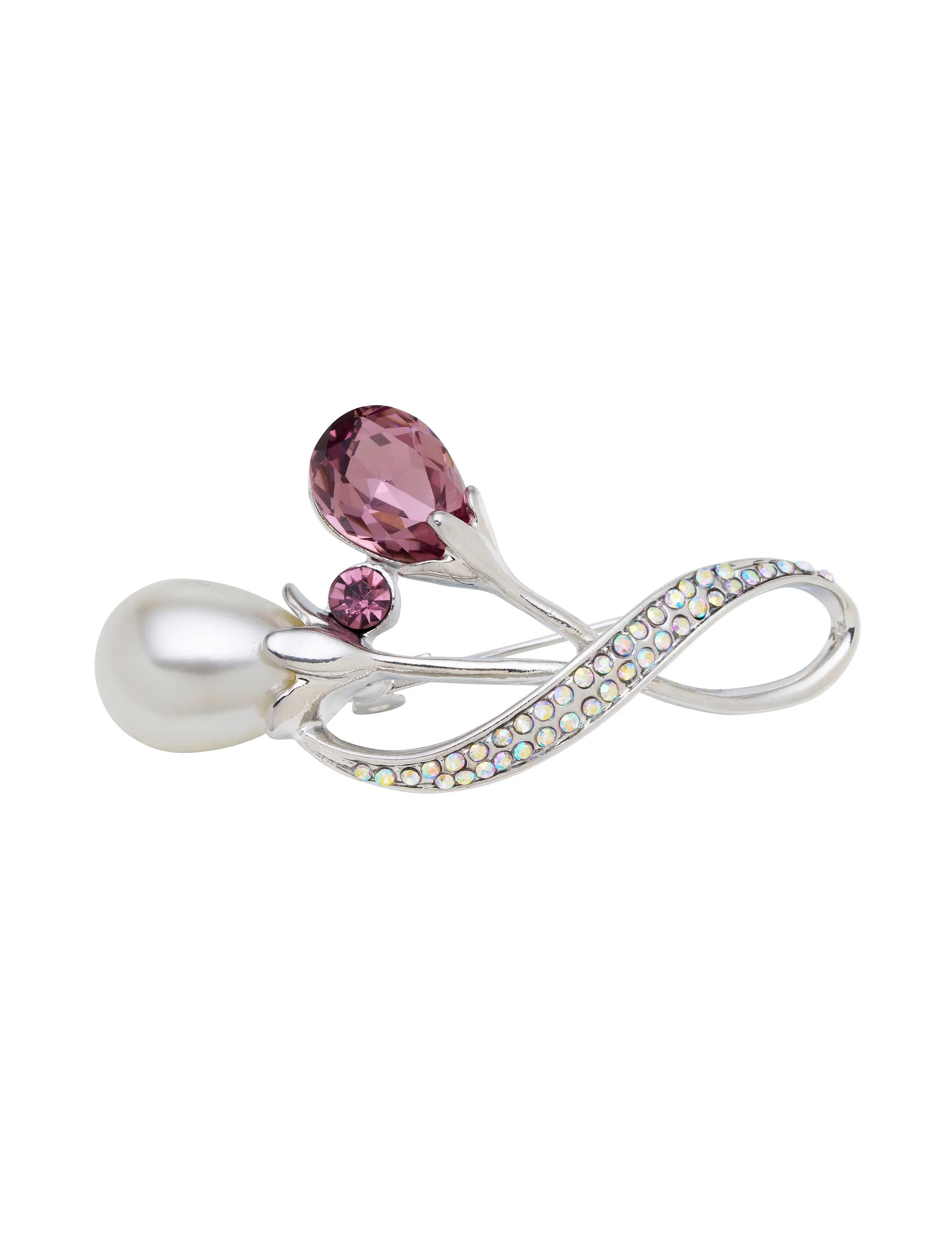 PEARL AND JEWEL TULIP BROOCH