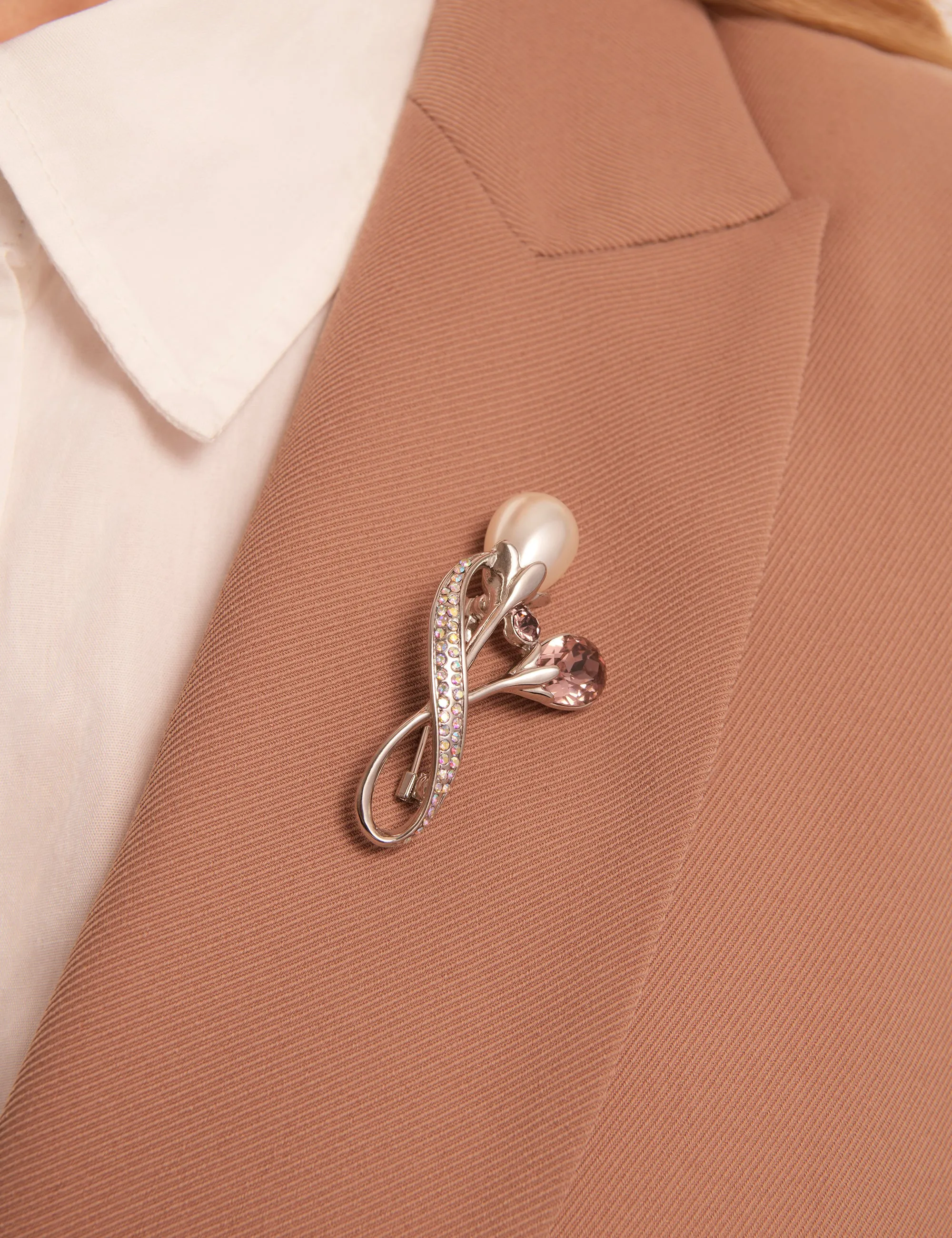 PEARL AND JEWEL TULIP BROOCH