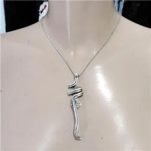 Pearl Pendant 925 Sterling Silver Handmade Artistic Hadar Designers (H) Y