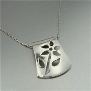 Pendant 925 Sterling Silver Handmade Simple Modern Hadar Designers (H) SALE