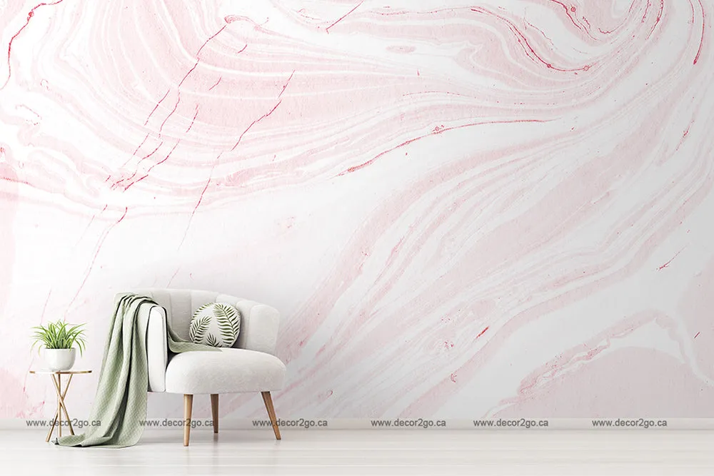 Pink Marble Wallpaper Mural