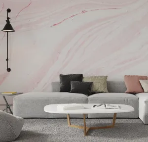 Pink Marble Wallpaper Mural