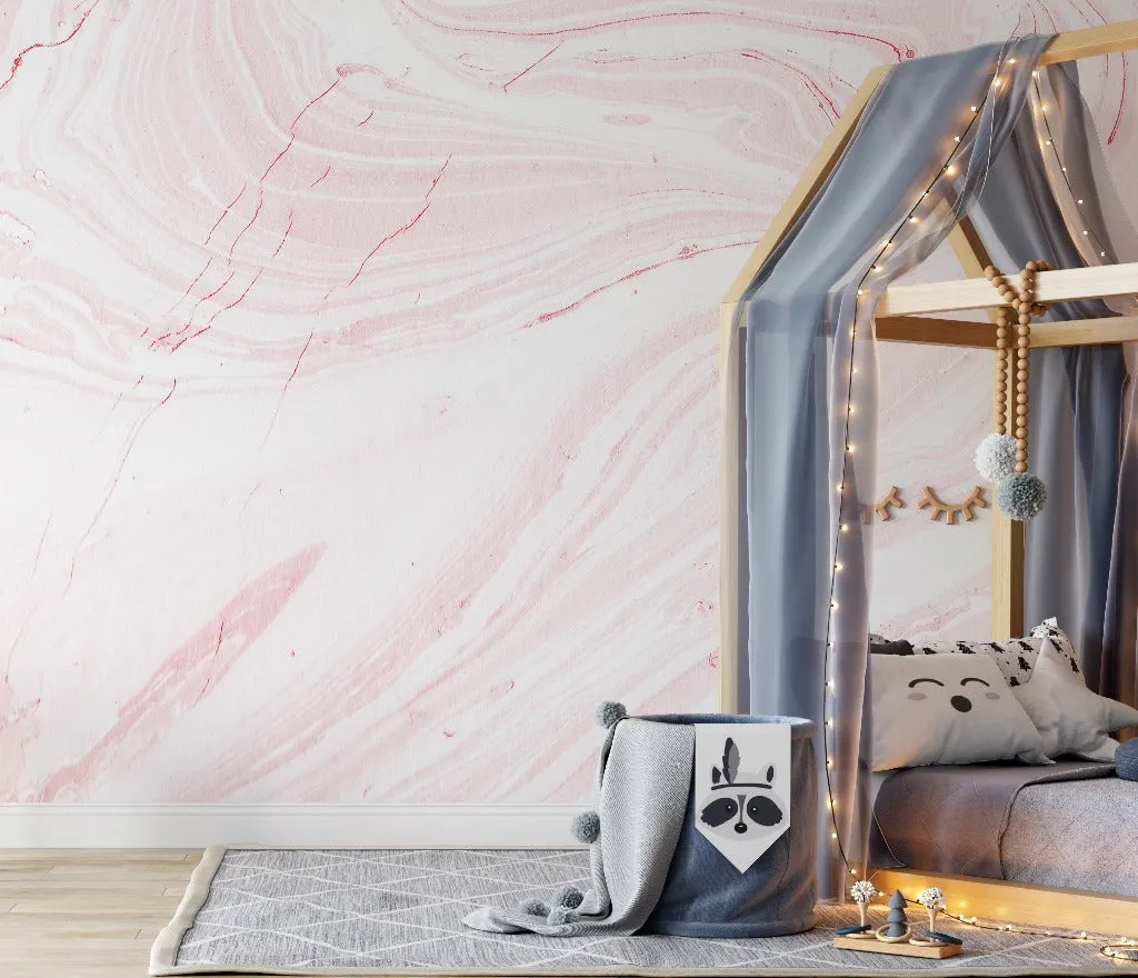 Pink Marble Wallpaper Mural