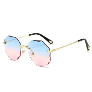 Polygonal Sunglasses: Modern Polygon Shape, UV Protectionalmö