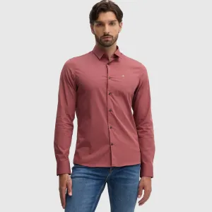 Poplin Slim Shirt - Red