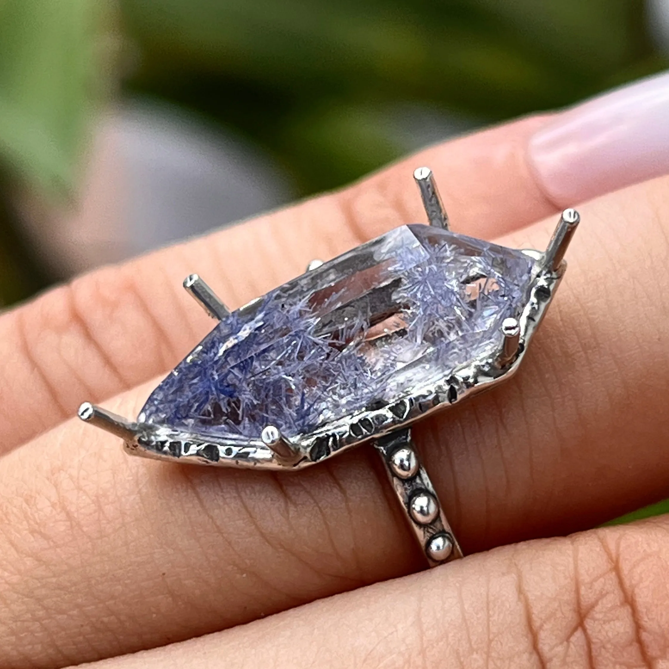 PRE-ORDER FOR AMANDA- Dumortierite Quartz Sz 7.5