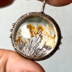 PRE-ORDER FOR JANET- Dendritic Quartz Bronze Pendant