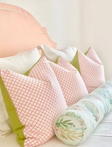Quadrille Fabric: Terrace - Custom Denim Blue on White 100% Linen