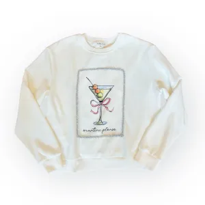 "Martini Please" Sweatshirt ~FINAL SALE~