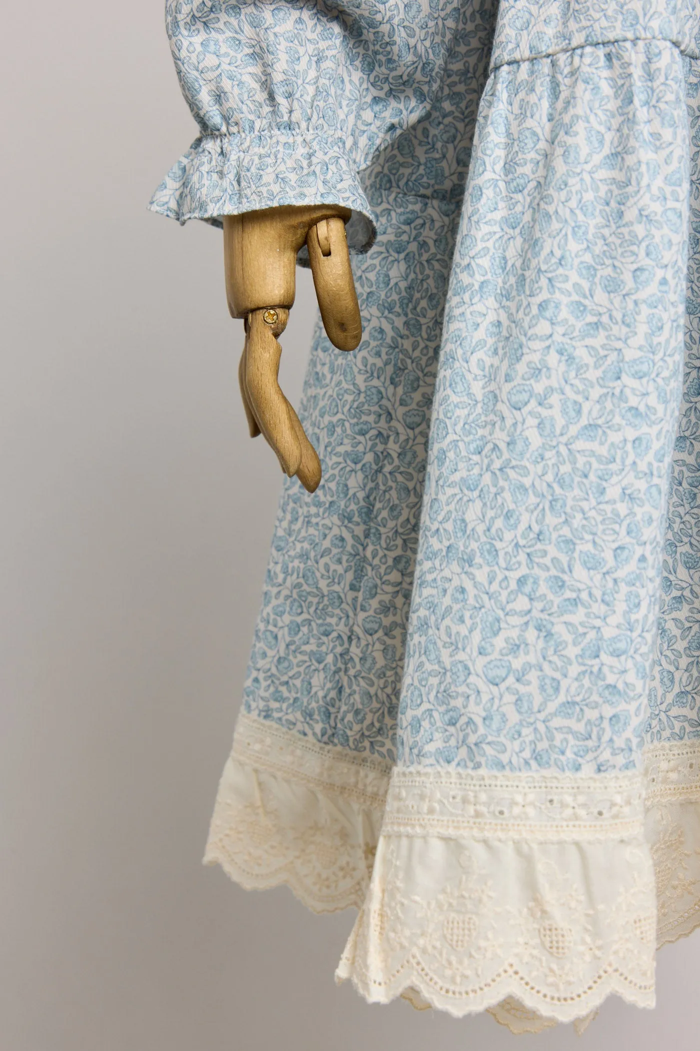 Raspberry Dress in Blue Flower