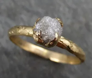 raw diamond engagement ring rough uncut diamond solitaire recycled 14k gold conflict free diamond wedding promise byangeline 0311 Alternative Engagement