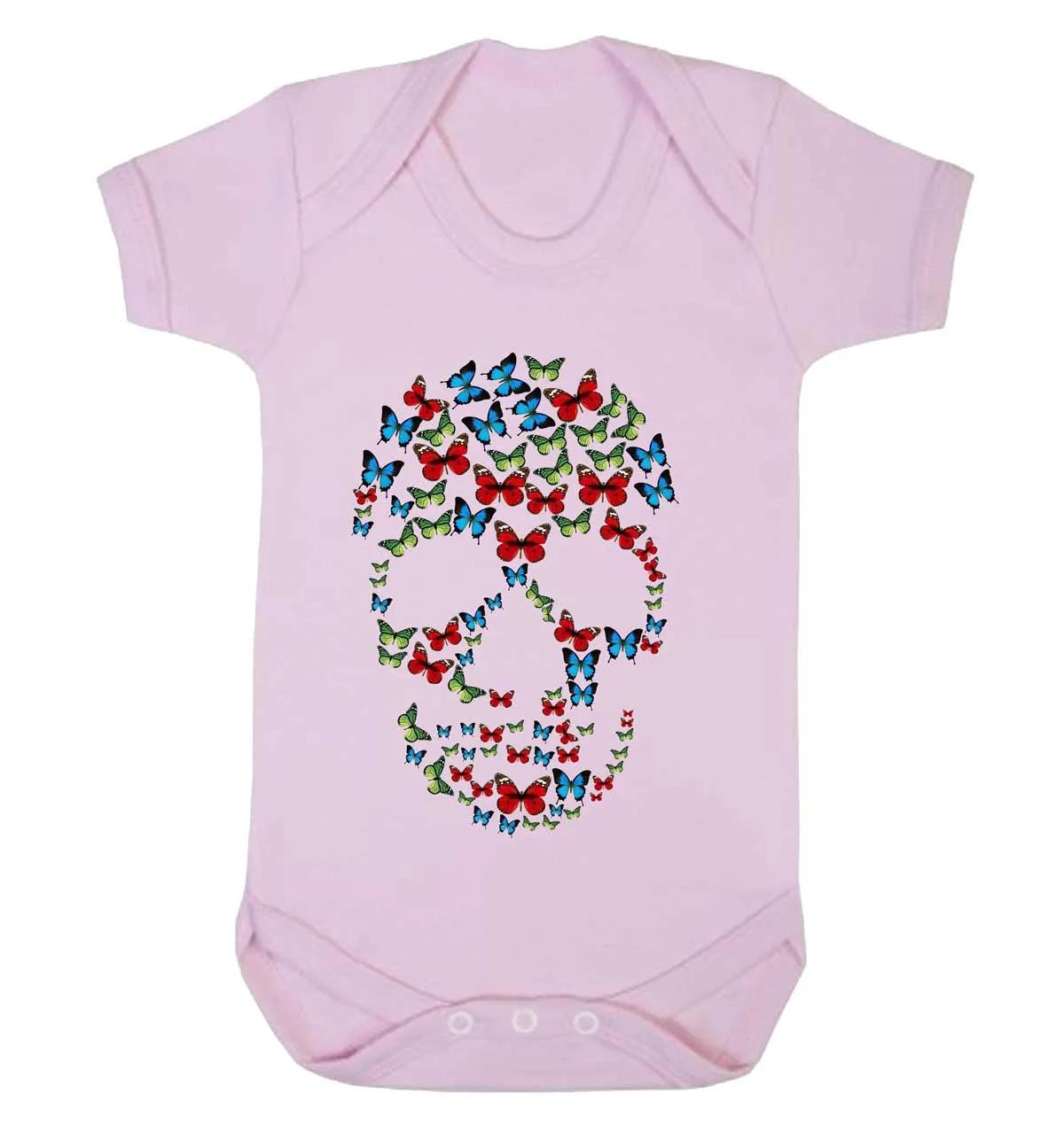 Reality Glitch Butterfly Skull Kids Babygrow